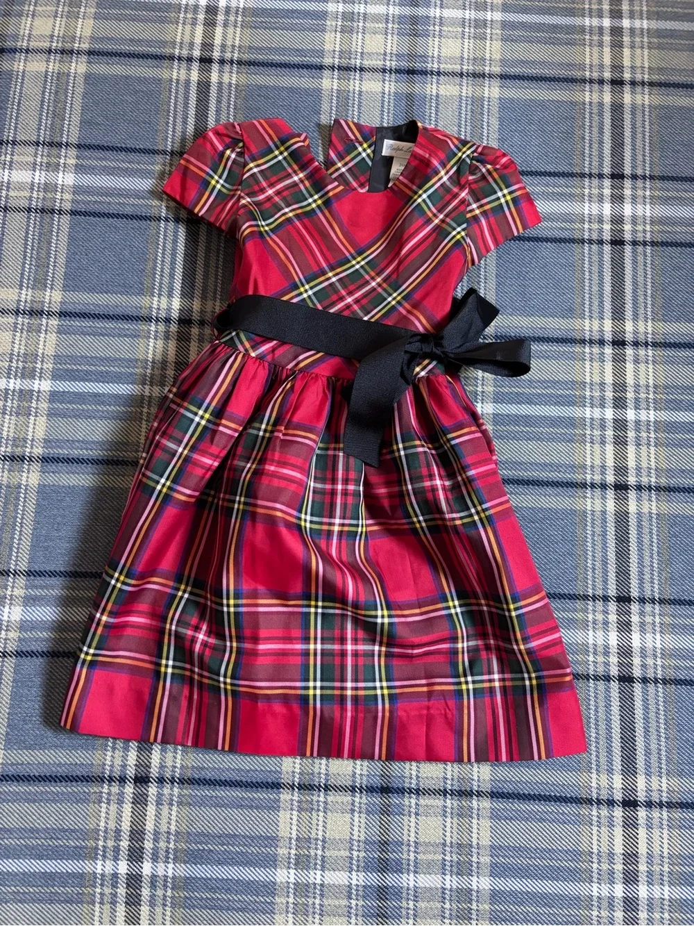 Ralph Lauren red tartan plaid dress - Girls 24 months